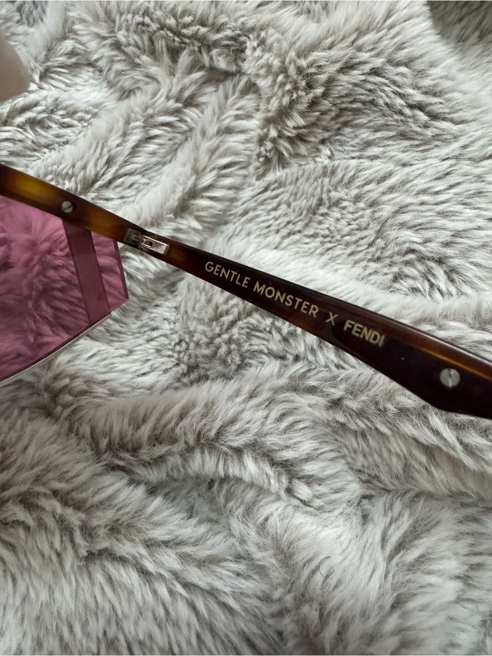 Fendi x Gentle Monster Limited Edition Tortoiseshell Frame Sunglasses RARE